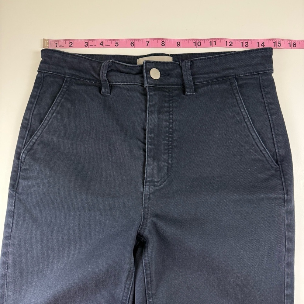 Everlane Cropped Slim Regular Pants Womens 4 Blue Chino Cotton Blend - Picture 7 of 10